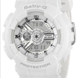 White Baby G Shock Watch